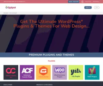 GPlpot.com(Plugins and Themes) Screenshot