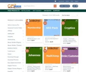 GPLpremium.com(Products Archive) Screenshot