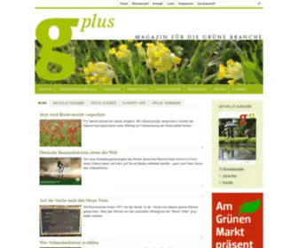 Gplus.ch(G'plus Magazin für die grüne Branche) Screenshot