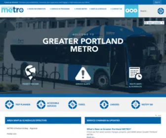 Gpmetro.org(Greater Portland Transit) Screenshot