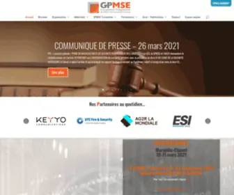 GPmse.com(Groupement Professionnel des Métiers de la Sécurité Electronique) Screenshot
