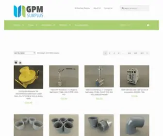 GPmsurplus.com(Industrial surplus pumps) Screenshot