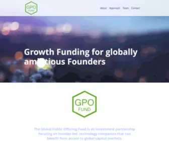 Gpofund.com(GPO FUND) Screenshot