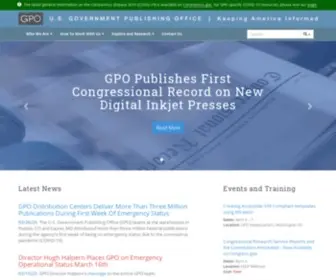 Gpo.gov(Government Publishing Office) Screenshot