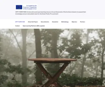 GPP-Furniture.eu(GPP-FURNITURE An innovative and open learning resource for professionals of the furniture industry to expand their knowledge and provide added value for the Green Public Procurement) Screenshot