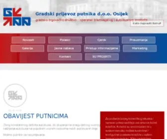 GPP-Osijek.com(Gradski prijevoz putnika d.o.o) Screenshot