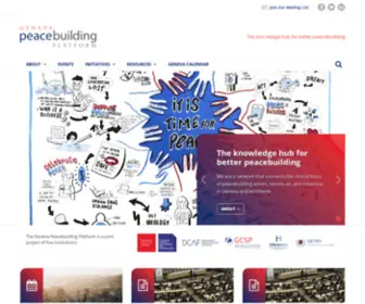 GPplatform.ch(Geneva Peacebuilding Platform) Screenshot