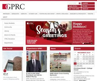 GPRC.ab.ca(Grande Prairie Regional College) Screenshot