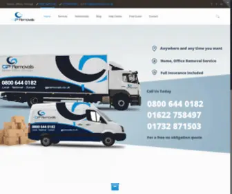 Gpremovals.co.uk(GP Removals & Storage company in Kent) Screenshot