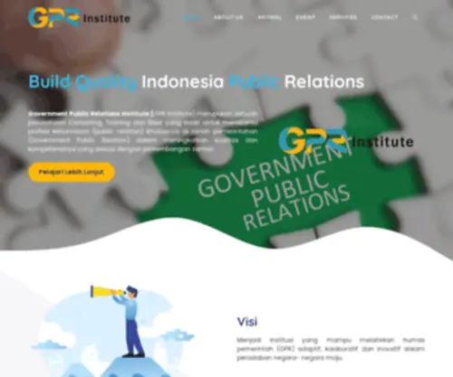 Gprinstitute.id(Government Public Relations Institute (GPR Institute)) Screenshot