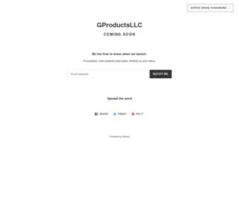 Gproductsllc.com(Create an Ecommerce Website and Sell Online) Screenshot