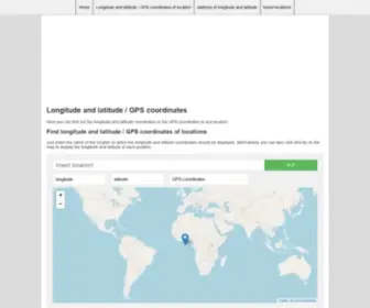 GPS-Latitude-Longitude.com(Latitude and longitude) Screenshot