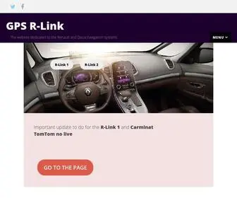 GPS-Rlink.com(The website dedicated to the Renault and Dacia navigation systems) Screenshot