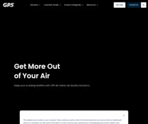 Gpsair.com(Improving Indoor Air Quality) Screenshot