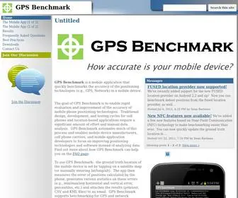 GPsbenchmark.com(GPS Benchmark) Screenshot