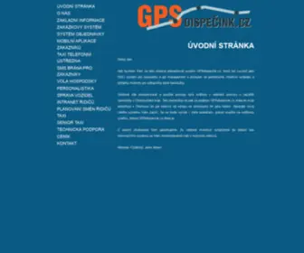 GPsdispecink.cz(Úvodní stránka) Screenshot