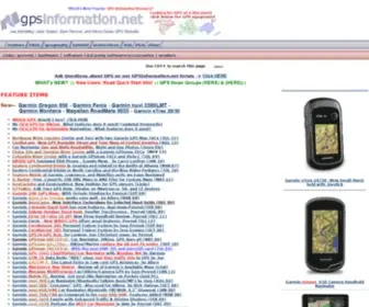 Gpsinformation.net(GPS Receiver Information) Screenshot