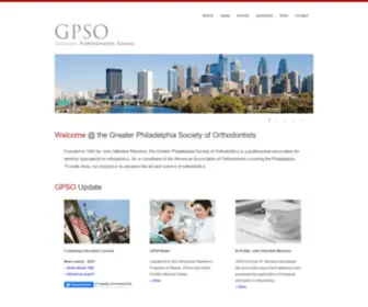 Gpso.org(The Greater Philadelphia Society of Orthodontics) Screenshot