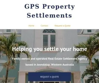 GPSpropertysettlements.com.au(GPS Property Settlements) Screenshot