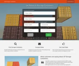 GPstoragecontainers.com(Storage Containers) Screenshot