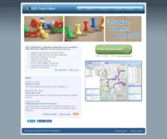 GPStrackeditor.com(GPS Track Editor) Screenshot