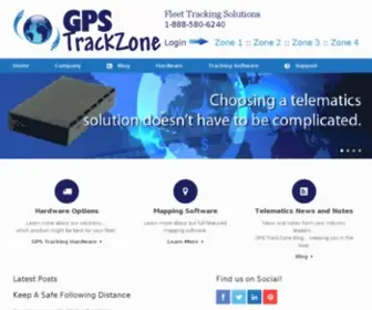 GPStrackZone.com(GPS fleet tracking) Screenshot