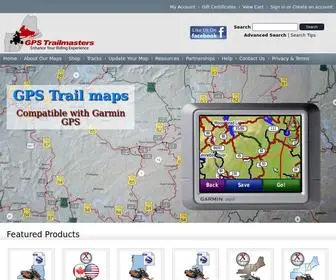 GPStrailmasters.com(Garmin GPS Maps for Snowmobile and ATV Trails) Screenshot