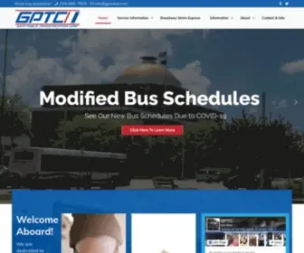 GPTcbus.com(Gary Public Transportation Corp) Screenshot