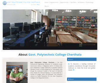 GPTCcherthala.org(Polytechnic College Cherthala) Screenshot