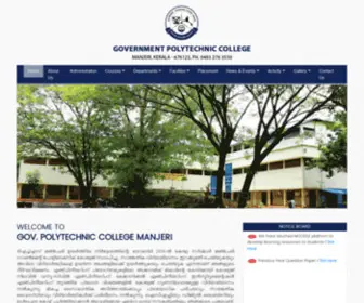 GPTcmanjeri.in(GOVERNMENT POLYTECHNIC COLLEGE MANJERI) Screenshot