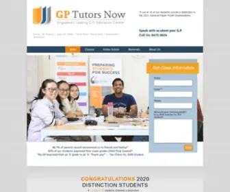 Gptutorsnow.com(GP Tuition Singapore) Screenshot