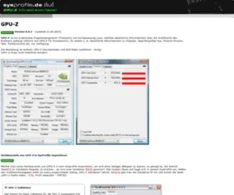 Gpu-Z.de(Info-Tool für Grafikkarten und GPUs) Screenshot