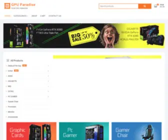 Gpuparadise.com(Your GPU Paradise) Screenshot