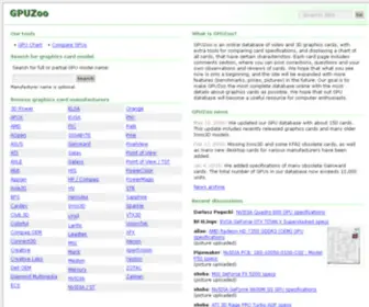 Gpuzoo.com(Gpuzoo) Screenshot