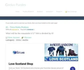 Gpuzzles.com(Genius Puzzles and Riddles) Screenshot