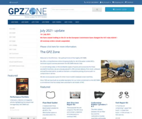 GPzzone.com(Kawasaki GPZ 900R) Screenshot