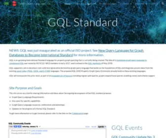 GQLstandards.org(Graph Query Language GQL) Screenshot