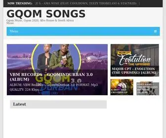 Gqomsongs.com(Gqom Songs) Screenshot