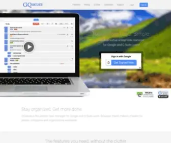 Gqueues.com(Manage tasks & to) Screenshot