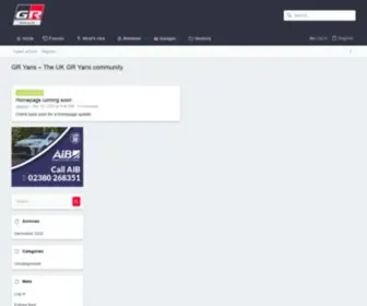 GR-Yaris.co.uk(Toyota GR Yaris Forum) Screenshot