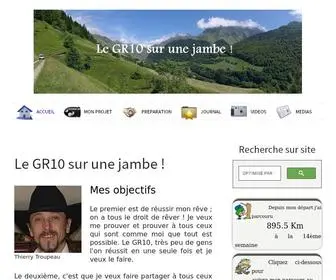 GR10-Surunejambe.fr(Mes objectifs pour le GR10) Screenshot