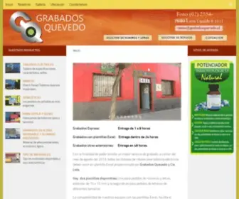 Grabadosquevedo.cl(Grabados Quevedo) Screenshot