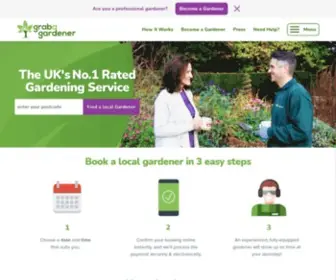 Grabagardener.com(Grab a Gardener) Screenshot