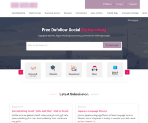 Grabbacklinks.com(Free Social Bookmarking Sites List) Screenshot