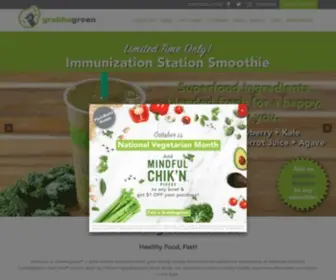 Grabbagreen.com(Grabbagreen is your best option for whole food healthy meals) Screenshot