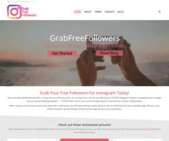 Grabfreefollowers.com(Grabfreefollowers) Screenshot
