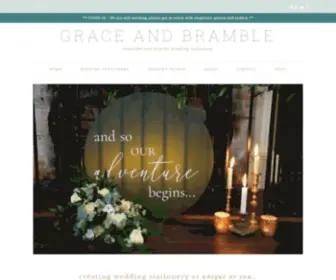 Graceandbramble.co.uk(Beautiful and Bespoke Wedding Stationery) Screenshot