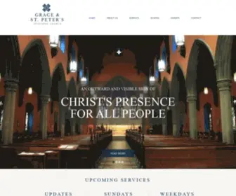 Graceandstpeter.org(Grace & St. Peter's) Screenshot