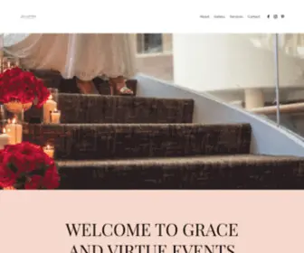 Graceandvirtueevents.com(Grace and Virtue Events) Screenshot