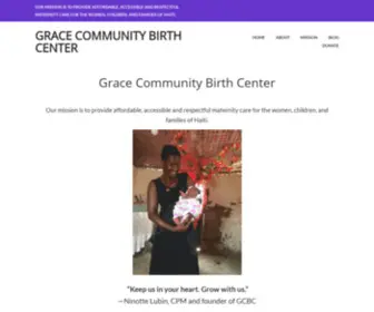 Gracebirthcenter.org(Our mission) Screenshot